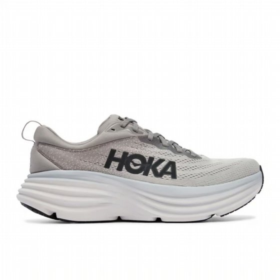 ���� ���� HOKA Bondi 8 Wide ������ � ��� Shark Grey / Harbor Mist (����)