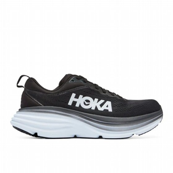 ���� ���� HOKA Bondi 8 Wide ����� � ��� ���� / ��� (Black/White)