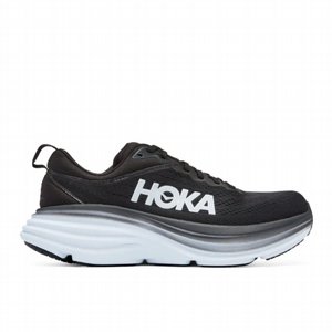 ���� ���� HOKA Bondi 8 Wide ����� � ��� ���� / ��� (Black/White)