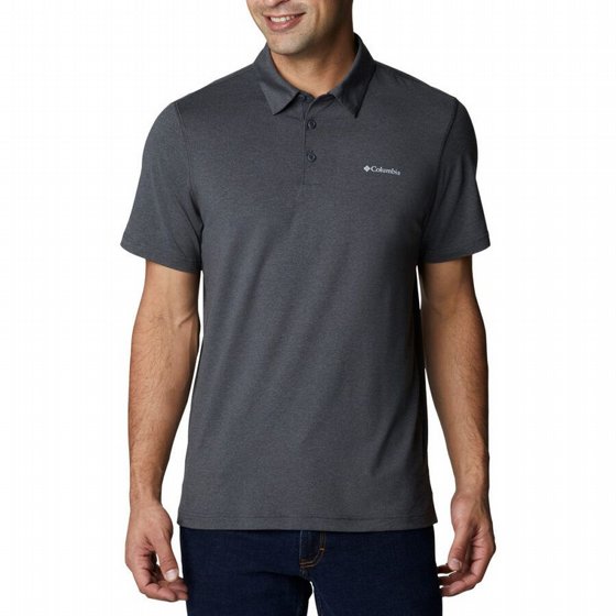 ���� TECH TRAIL POLO shark/blue �������� Columbia