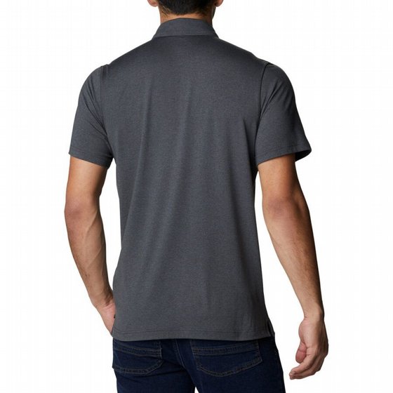 ���� TECH TRAIL POLO shark/blue �������� Columbia