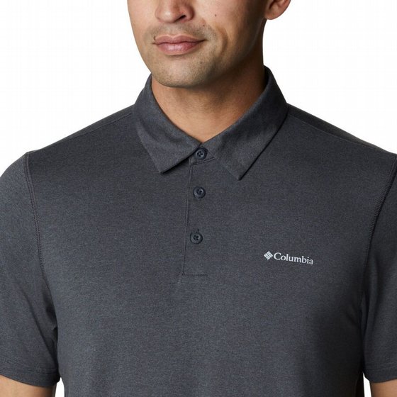 ���� TECH TRAIL POLO shark/blue �������� Columbia