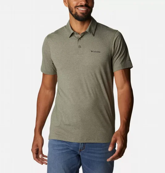 ���� TECH TRAIL POLO stone green  �������� Columbia