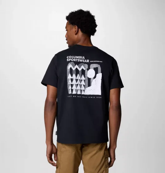 ����� �� ��� EXPLORERS CANYON BACK SS T blk/hex �������� Columbia