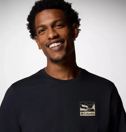 ����� �� ��� EXPLORERS CANYON BACK SS T blk/tsc  Columbia ��������
