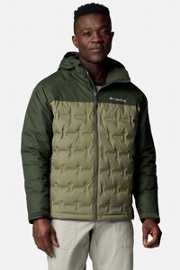���� ��� ������ �������� ���� Columbia Grand Trek III Down Hooded Jacket M Stone Green