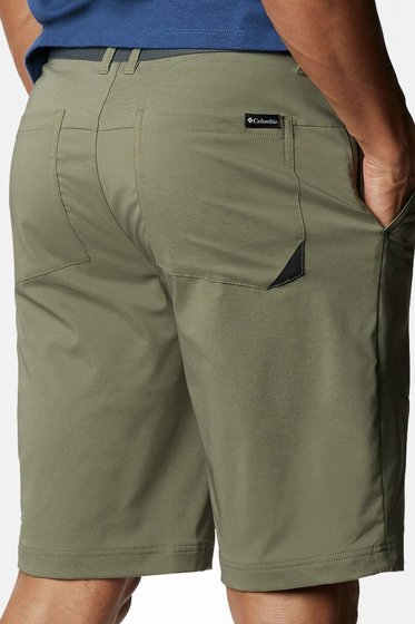 ���� ���� � TECH TRAIL UTILITY SHORT stone green �������� Columbia