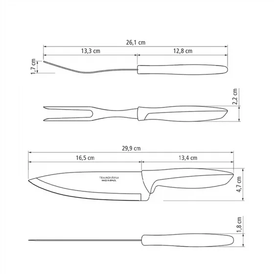 �� ���� ����� ���� Tramontina Plenus (�����) � ������� �� ����� ������ (��"� 23498/410)