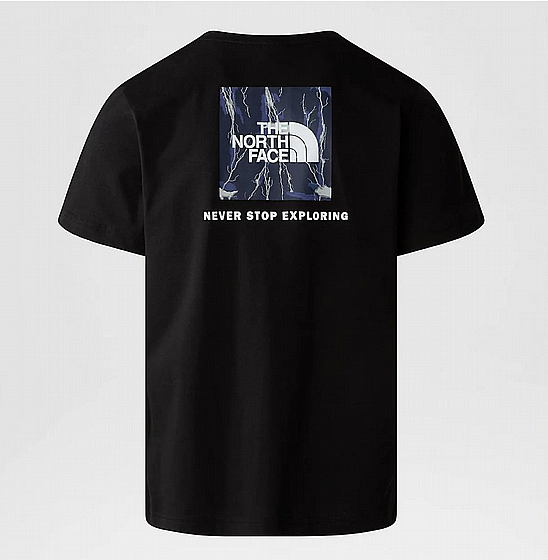 ����� ���� ���� ����   The North M S/S REDBOX TEE TNF BLACK/SUMMIT NAVY TNF LIGHTENING PRINT 