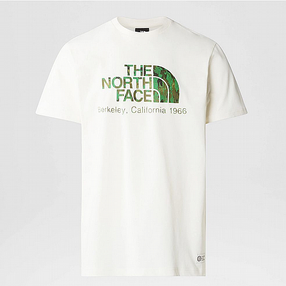 ����� ���� ���� ���� The North Face M BERKELEY CALIFORNIA S/S TEE IN SCRAP WHITE DUNE/OPTIC EMERALD