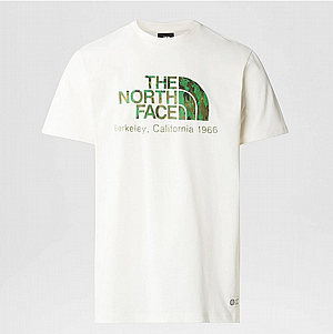 ����� ���� ���� ���� The North Face M BERKELEY CALIFORNIA S/S TEE IN SCRAP WHITE DUNE/OPTIC EMERALD