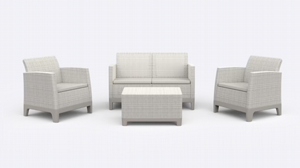מערכת ישיבה כתר פלסטיק לגינה סקנדי פורמה KETER Scandi Forma דגם 264087 מערכת ישיבה כתר פלסטיק לגינה סקנדי פורמה KETER Scandi Forma דגם 264087