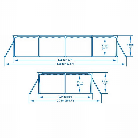 ����� ������� ������ BESTWAY 400X211X81