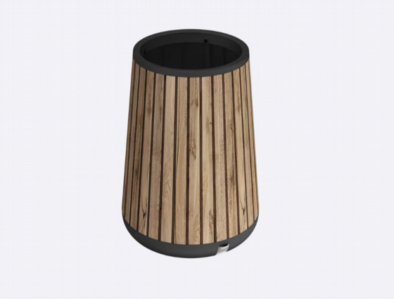 ���� ���� ����� Signature Conical Tall Planter � Pine Brown ���� Keter 