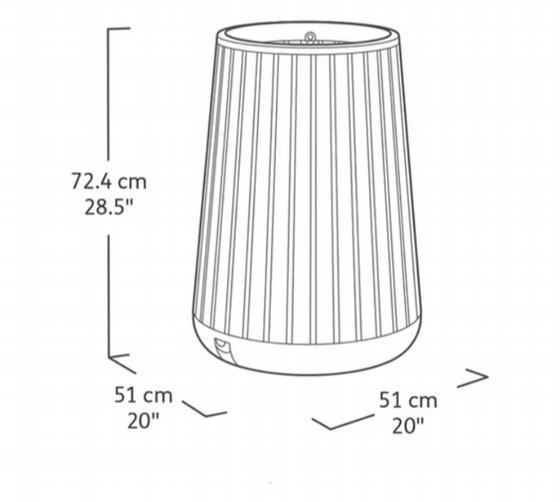 ���� ���� ����� Signature Conical Tall Planter � Pine Brown ���� Keter 