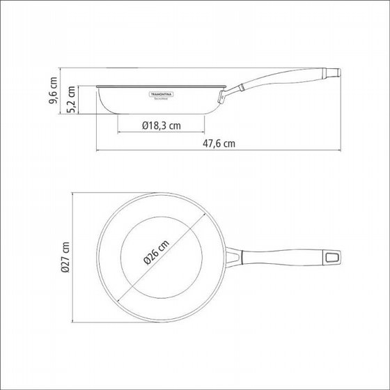 ���� ������� Tramontina Grano 26 �"� � ������� 304 �� ����� ���-������ (��"� 62155/260)