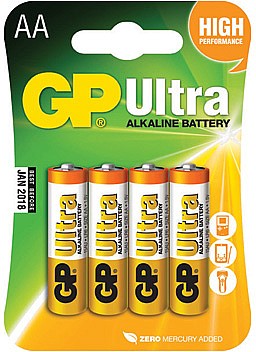 4 ������ GP AA Ultra Alkaline