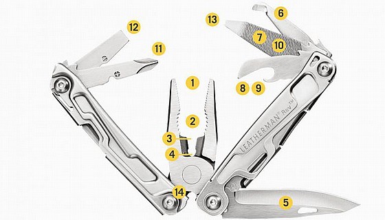 �������� ����� 14 ���� Leatherman REV Multitool
