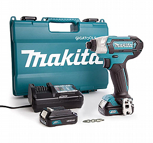 מברגת אימפקט 12V + שתי סוללות MAKITA TD110DWYE 1.5AH מברגת אימפקט 12V + שתי סוללות MAKITA TD110DWYE 1.5AH
