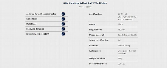��� ���� ������ ���� HAIX EAGLE ATHLETIC 2.0 V GTX MID