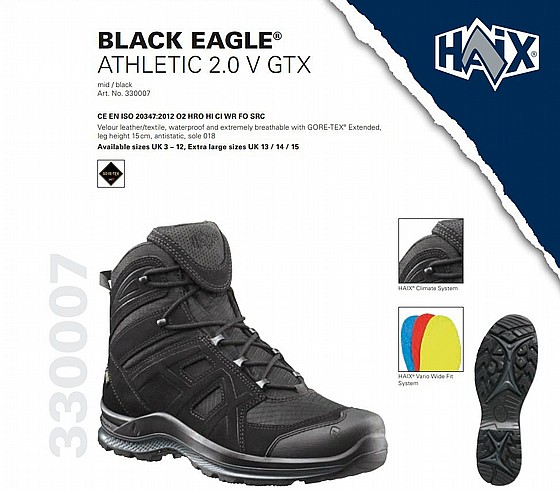 ��� ���� ������ HAIX BLACK EAGLE ATHLETIC 2.0 V GTX MID