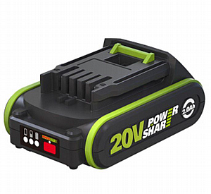 סוללת לתיום 2 אמפר WORX WA3023 20V סוללת לתיום 2 אמפר WORX WA3023 20V