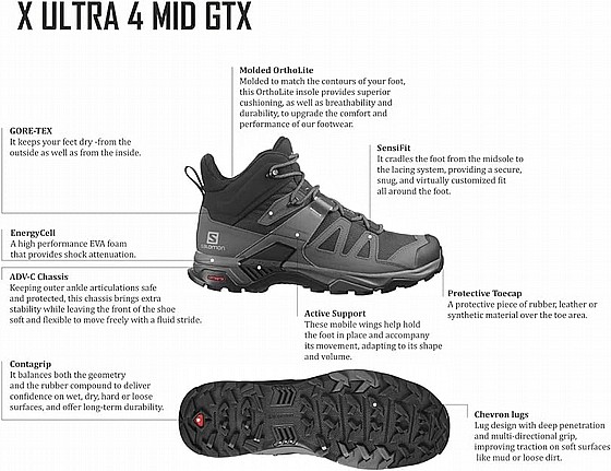 ���� ���� ������ ���� Salomon X-ULTRA 4 GORE-TEX 